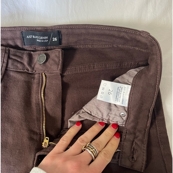 Just black denim - color brown size 25 - Picture 2 of 4